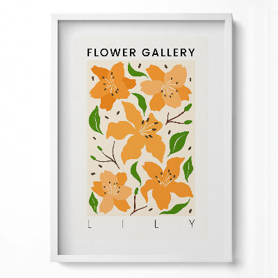 Obraz pionowy Ilustracja kwiatów lilii