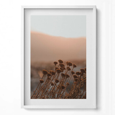 Obraz pionowy Boho romantyczny pejzaż traw