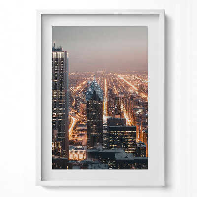 Obraz pionowy Wieczorne miasto