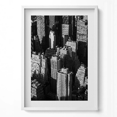 Obraz pionowy Czarno-biała architektura miasta