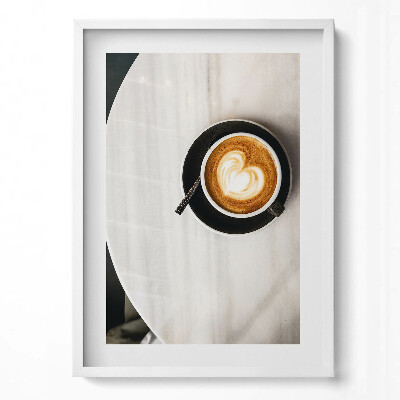 Obraz pionowy Filiżanka kawy z serduszkiem