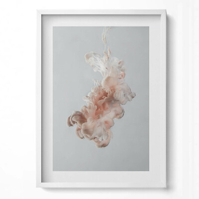 Obraz pionowy Abstrakcja beżowy tusz w wodzie