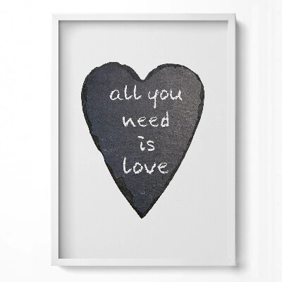Obraz pionowy All you need is love - serce