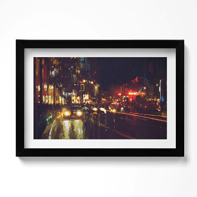 Obraz w ramie Niewyraźne malowane miasto