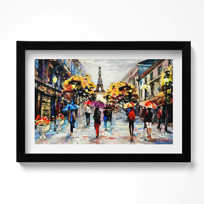 Obraz w ramie Eiffel Streets Nova - malowana jesień