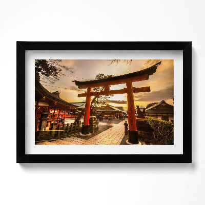 Obraz w ramie Japońska brama - azjatycka architektura