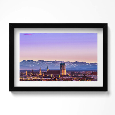 Obraz w ramie Niemieckie Alpy w Monachium