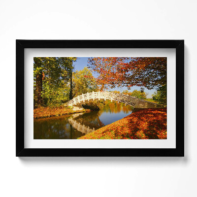 Obraz w ramie Park Woerlitzer złotej jesieni