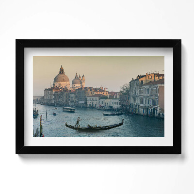 Obraz w ramie Gondola w Wenecji - Włochy