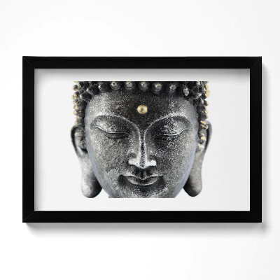 Obraz w ramie Głowa posążka Buddy