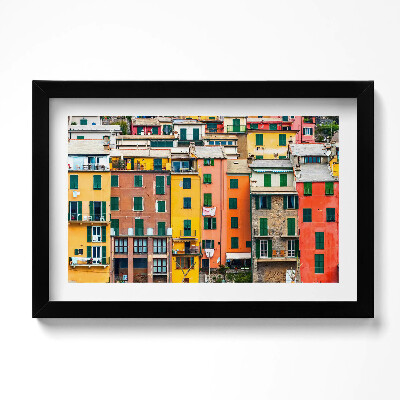 Obraz w ramie Kolorowe budynki architektura