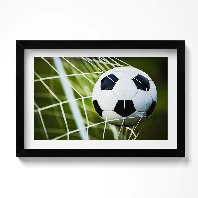 Obraz w ramie Piłka w bramce