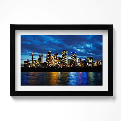 Obraz w ramie Wieczorny spacer w Sydney