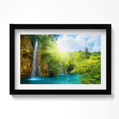 Obraz w ramie Pejzaż błękitna laguna