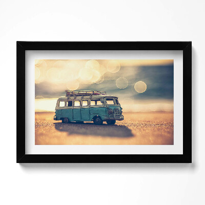 Obraz w ramie Kamper na plaży