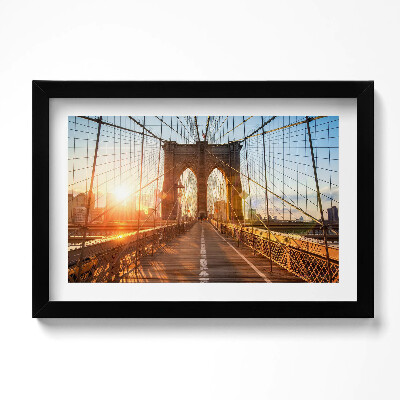 Obraz w ramie Most Brookliński NYC