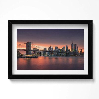 Obraz w ramie Nowym Jorku East River