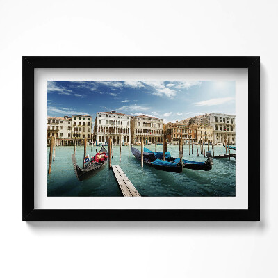 Obraz w ramie Gondole Wenecja Włochy