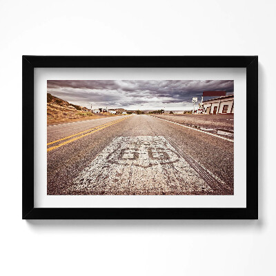 Obraz w ramie Route 66 Amerykańska droga stanowa