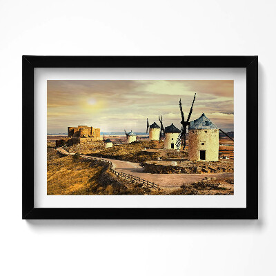Obraz w ramie Wiatraki Cosuegra