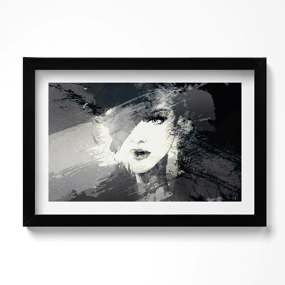 Obraz w ramie Kobieta w stylu akwarelowym