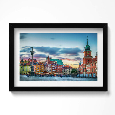 Obraz w ramie Zamek Stare Miasto w Warszawie