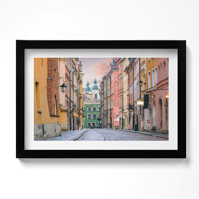 Obraz w ramie Stare miasto w Warszawie