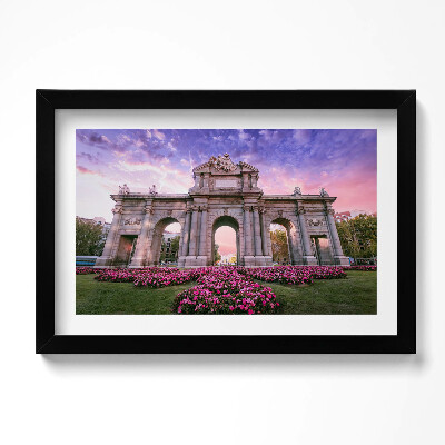 Obraz w ramie Drzwi Alcala Madryt Hiszpania