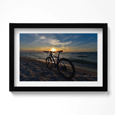 Obraz w ramie Rower Morze Bałtyckie