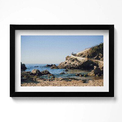 Obraz w ramie Plaża na Costa Brava