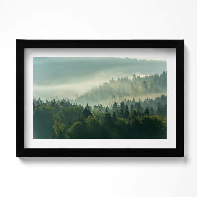 Obraz w ramie Wschód słońca Beskidy