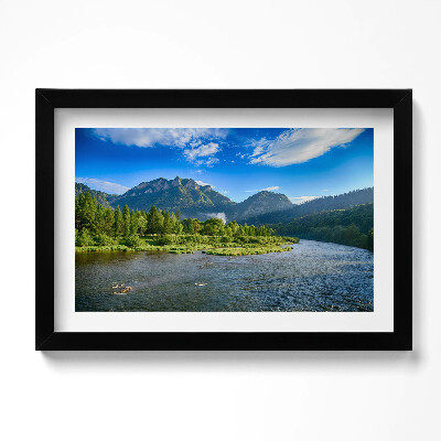 Obraz w ramie Zakręt Dunajca w Pieninach