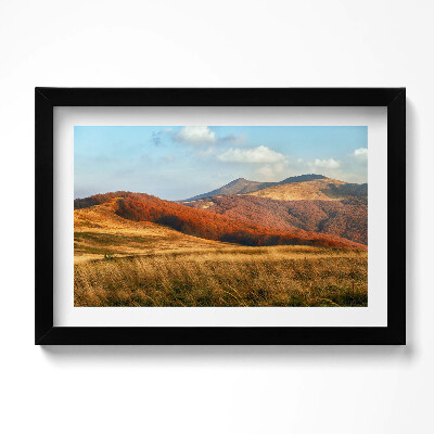 Obraz w ramie Krajobraz gór jesienią