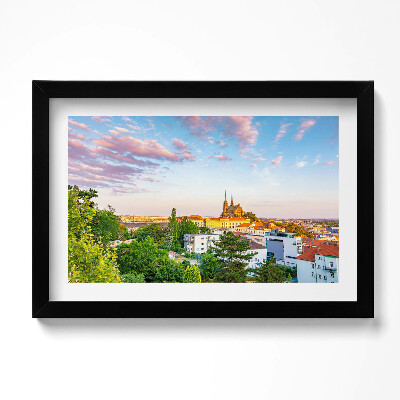 Obraz w ramie Budynki Brno Czechy