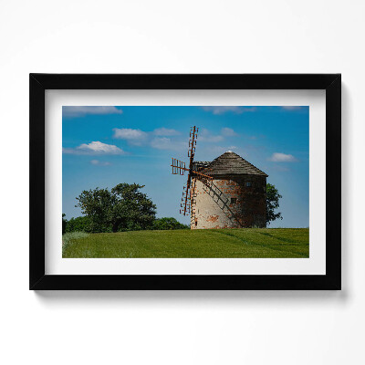 Obraz w ramie Wiatrak Morawy