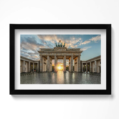 Obraz w ramie Brama Brandenburska w Berlinie