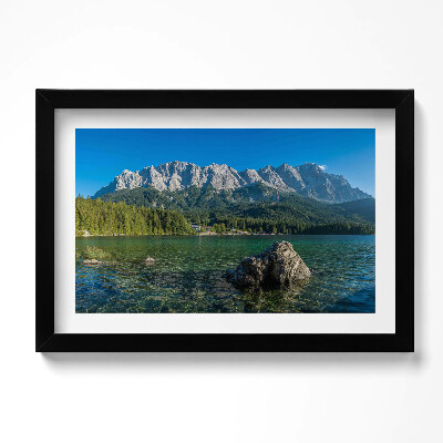 Obraz w ramie Szczyt Zugspitze Niemcy