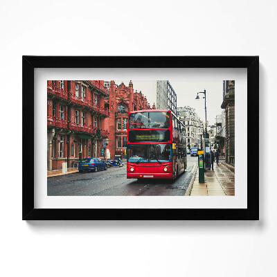 Obraz w ramie Autobus w Birmingham Wielka Brytania