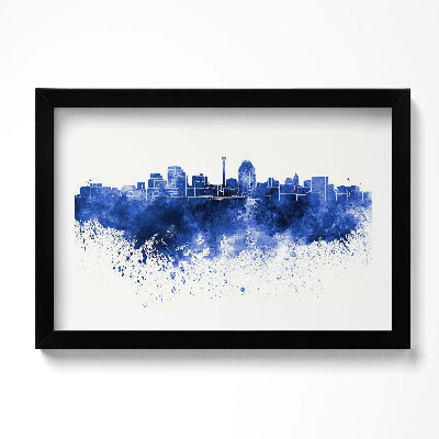 Obraz w ramie Panorama San Antonio akwarele