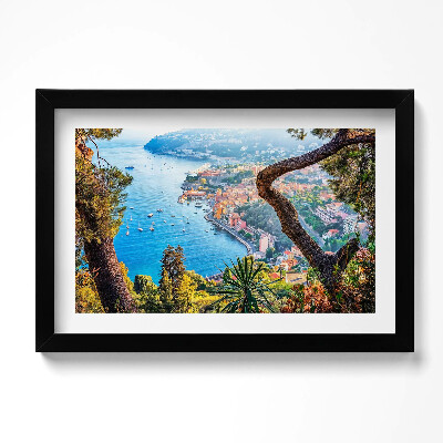 Obraz w ramie Wieś Villefranche-sur-Mer
