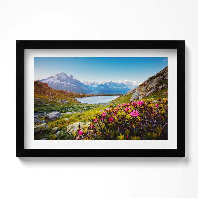 Obraz w ramie Lodowiec Mont Blanc Chamonix