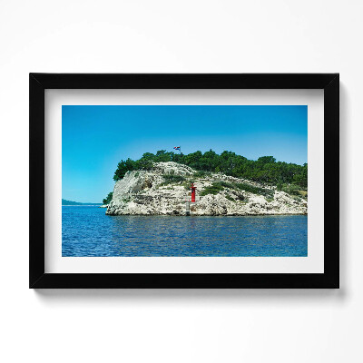 Obraz w ramie Trasa widokowa Split Chorwacja