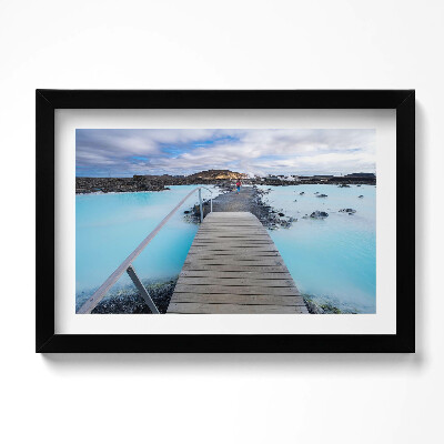 Obraz w ramie Atrakcja na Islandii