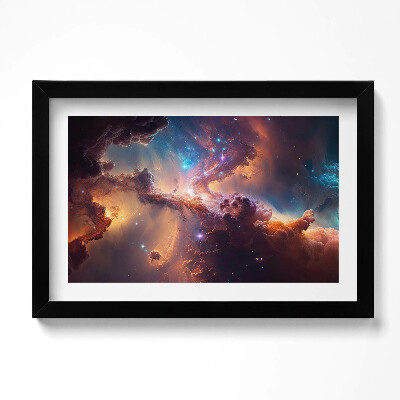 Obraz w ramie Świat gwiazdy kosmos