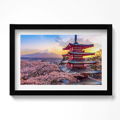 Obraz w ramie Japońskie budownictwo