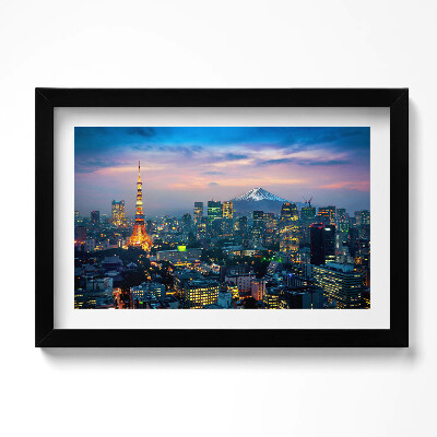 Obraz w ramie Miasto nocą