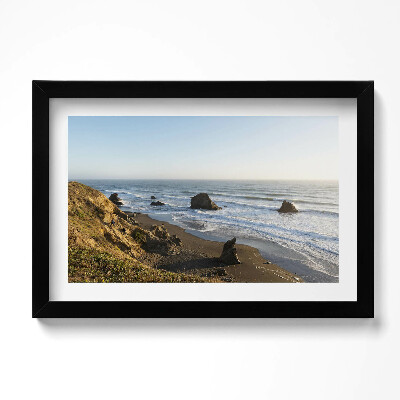 Obraz w ramie Pejzaż nadmorski brzeg