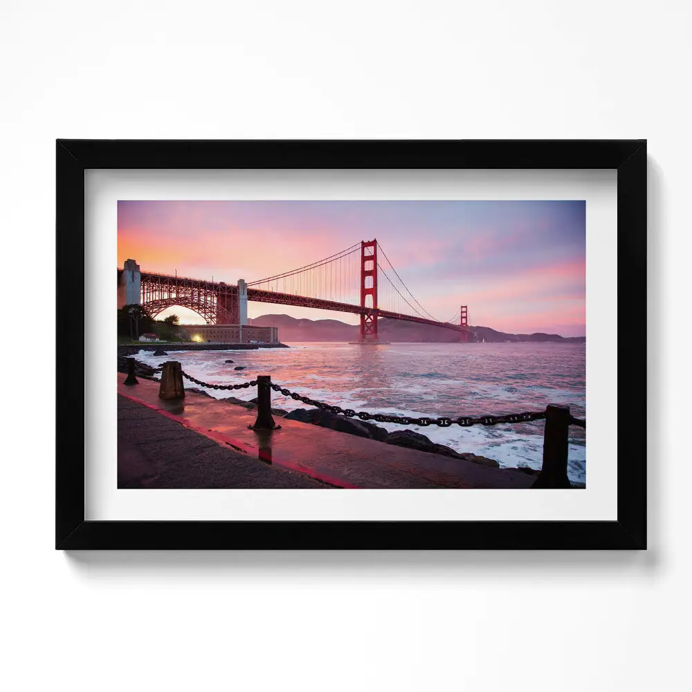 Obraz w ramie Widok na most Golden Gate