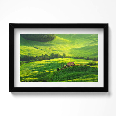 Obraz w ramie Piekny pejzaż natury Włochy