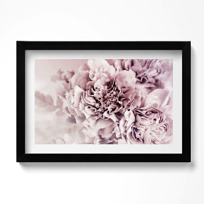 Obraz w ramie Bladoróżowe piwonie płatki